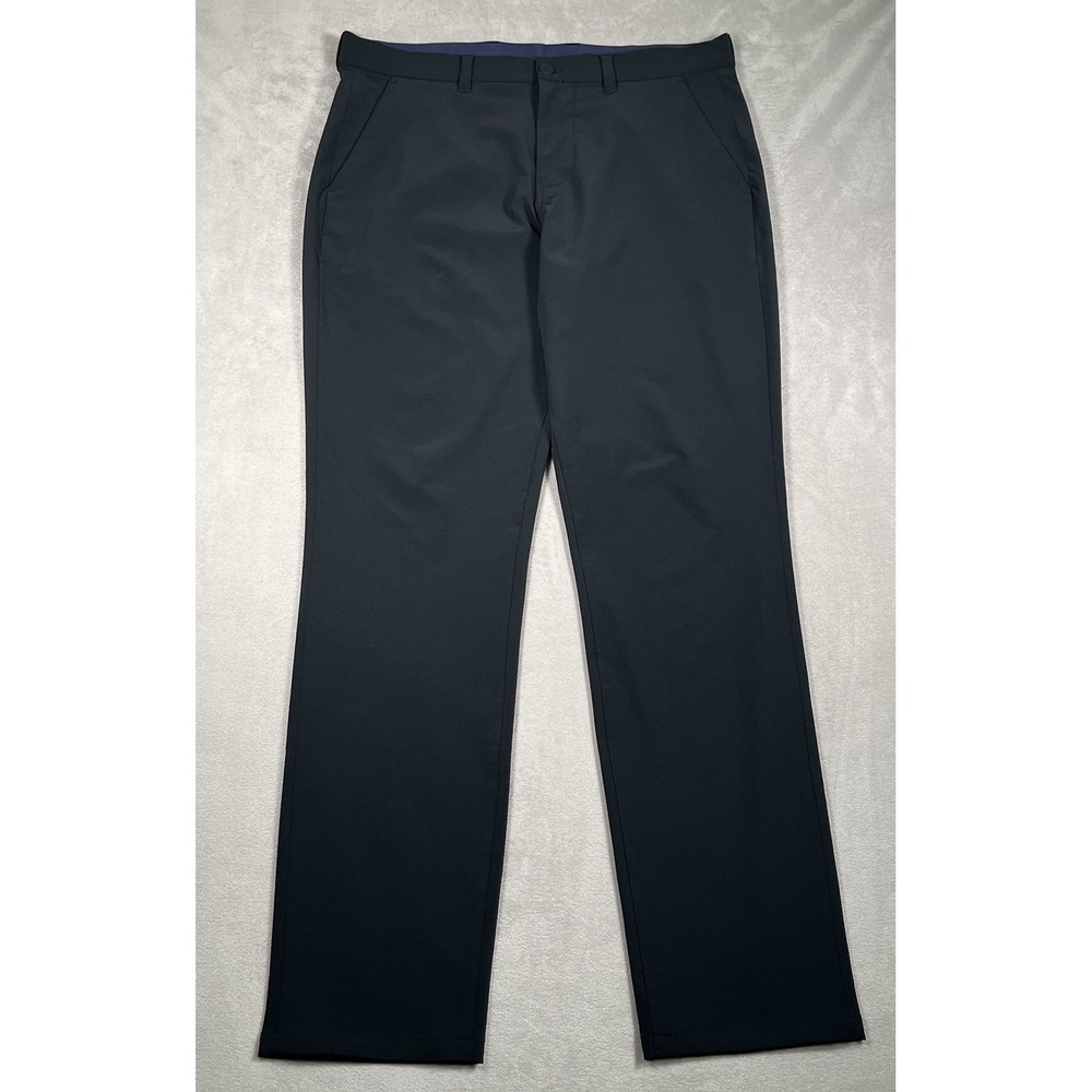 Mizzen+Main Men's Dress Pants 34W 32L Slim Helmsman Black Stretch Performance - Picture 2 of 10